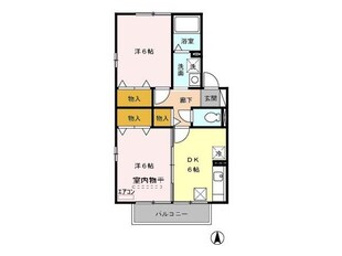 エクセランＡ/Ｂ（高崎市中泉町）の物件間取画像